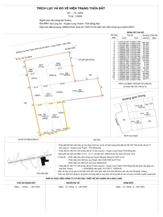 Giảm sốc 46 tỷ! 4.7Ha Đất SHR Sát sân bay Long Thành – Long An Đồng Nai SSS