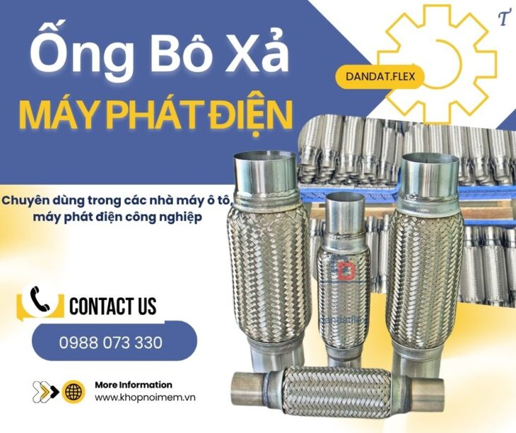 Bô giảm chấn inox/ Bô zin chống rung/ Ống bô xả máy phát điện/ Ổng giảm chấn cho tàu biển/Ống xả mềm