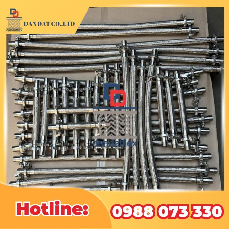 ỐNG MỀM INOX CHỊU NHIỆT | ỐNG MỀM INOX THỦY LỰC | ỐNG MỀM CAO SU BỌC LƯỚI INOX