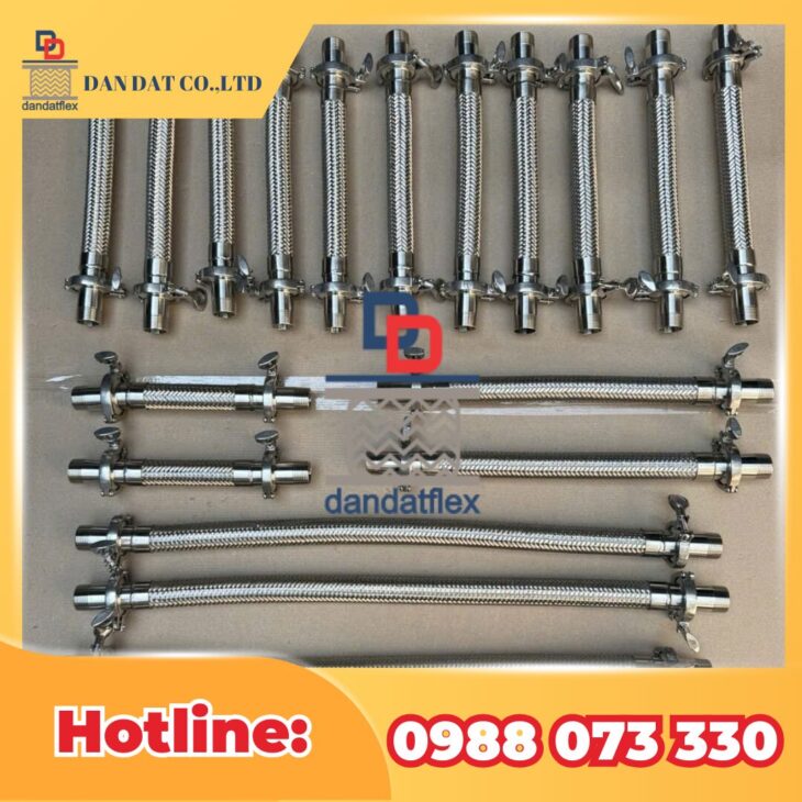 ỐNG MỀM INOX CHỊU NHIỆT | ỐNG MỀM INOX THỦY LỰC | ỐNG MỀM CAO SU BỌC LƯỚI INOX