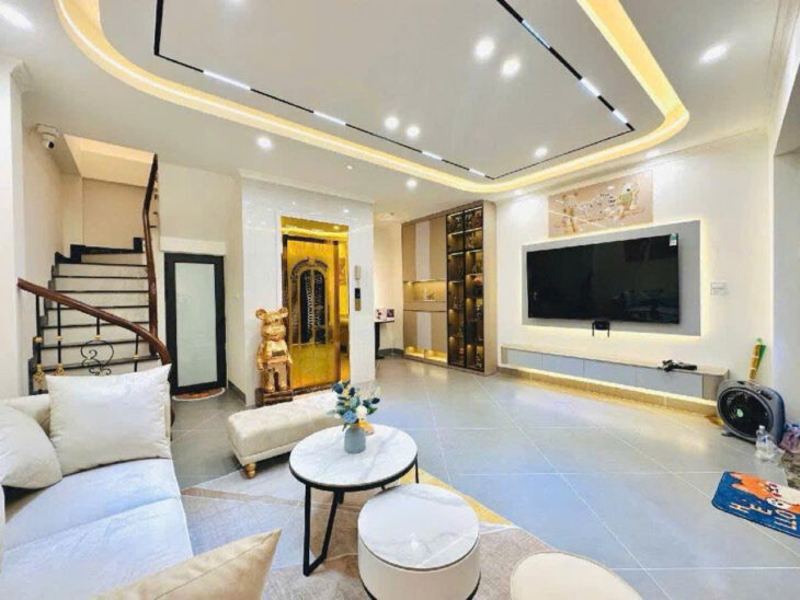 BÁN NHÀ MỚI ĐẸP THÁI THỊNH, ĐỐNG ĐA – 40M² x 7T THANG MÁY – MT 5.5M – FULL NỘI THẤT – GIÁ 15.2 TỶ