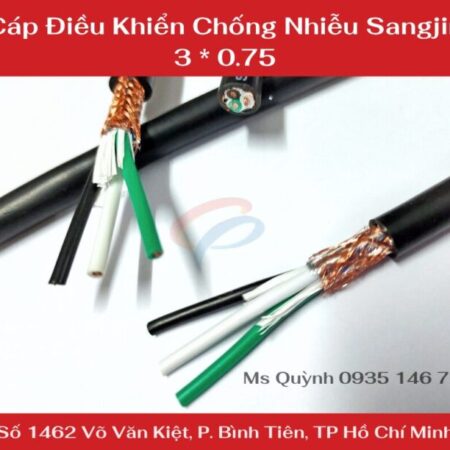 Cáp điều khiển chống nhiễu 3 * 0.75 mm Sangjin Hồ Chí Minh
