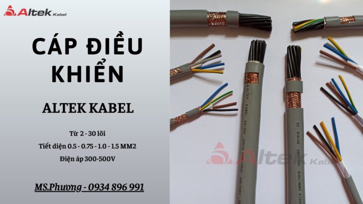 Cáp điều khiển 10×0.5 MM2 Altek Kabel tại Đà Nẵng – Hà Nội – Hồ Chí Minh