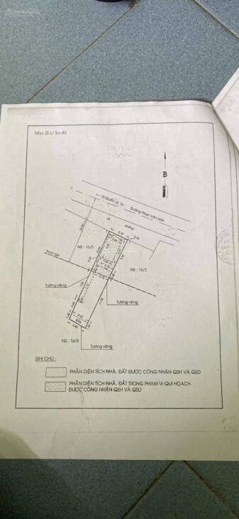 Nhà trước mặt Phan Văn Hớn, TTN, Q12, DT: 114m2