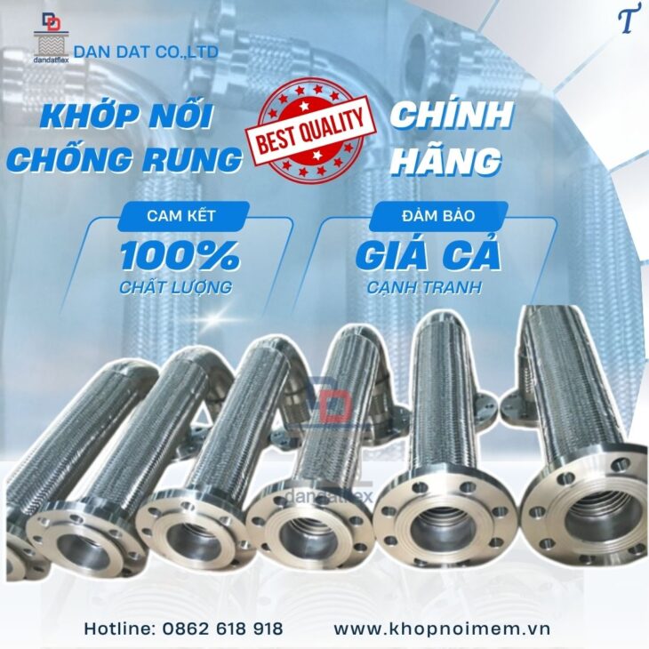 Khớp nối mềm inox/ Khớp nối mềm inox nối bích/ Khớp nối mềm nối ren/ Khớp nối mềm rắc co inox