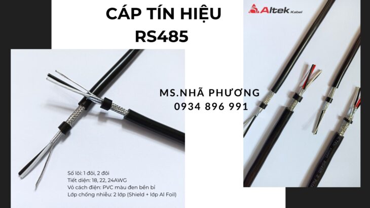 CÁP TÍN HIỆU RS485 1 PAIR 18 AWG ĐÀ NẴNG – HÀ NỘI – HCM