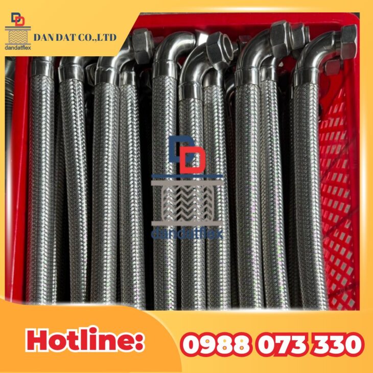 ỐNG MỀM INOX CHỊU NHIỆT | ỐNG MỀM INOX THỦY LỰC | ỐNG MỀM CAO SU BỌC LƯỚI INOX