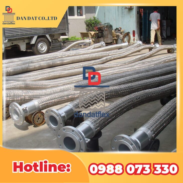ỐNG MỀM INOX CHỊU NHIỆT | ỐNG MỀM INOX THỦY LỰC | ỐNG MỀM CAO SU BỌC LƯỚI INOX