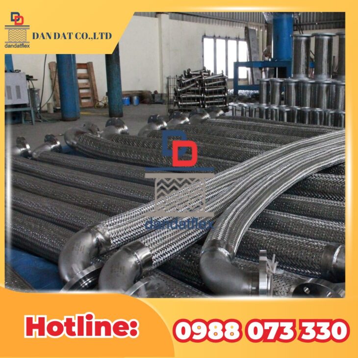 ỐNG MỀM INOX CHỊU NHIỆT | ỐNG MỀM INOX THỦY LỰC | ỐNG MỀM CAO SU BỌC LƯỚI INOX