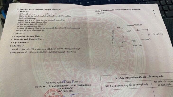 Đất mặt đường Phạm Gia Mô – trung tâm Hưng Đạo, Dương Kinh – giá chỉ 1,9x tỷ ZALO 0567 222 555