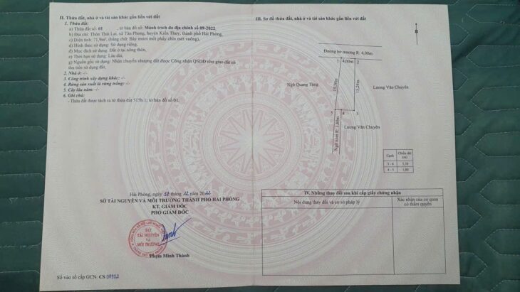 LÔ ĐẤT TUYẾN 2 ĐƯỜNG 361 – TÂN PHONG, KIẾN THỤY – ĐƯỜNG NHỰA Ô TÔ TRÁNH, GIÁ CHỈ 9XX ZALO 0567 222