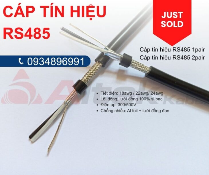 Cáp RS485 –1pr18awg,2pr20awg Altek Kabel Sài Gòn