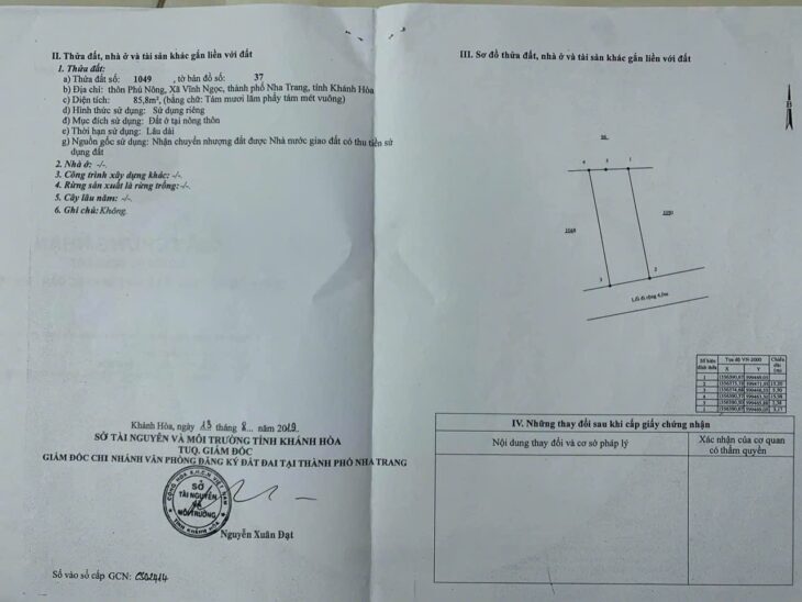 BÁN NHANH LÔ ĐẤT ĐẸP NỢ HẬU HẺM Ô TÔ PHÚ NÔNG VĨNH NGỌC