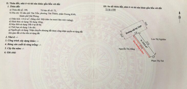 HÀNG SIÊU HOT – LÔ ĐẤT ĐƯỜNG 10M RỘNG NHẤT KHU TÂN THÀNH – DƯƠNG KINH GIÁ CHỈ 2X TRIỆU/M² ZALO