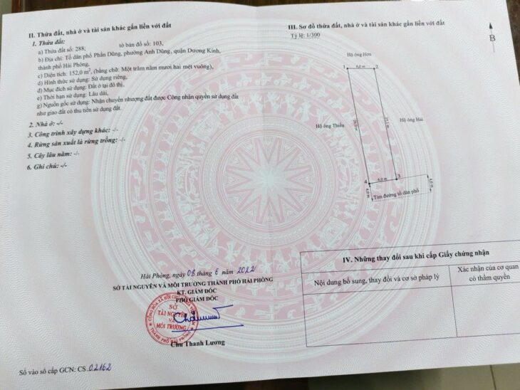 BÁN LÔ ĐẤT ĐẸP 152M² PHƯỜNG ANH DŨNG – TRUNG TÂM DƯƠNG KINH ZALO 0567 222 555