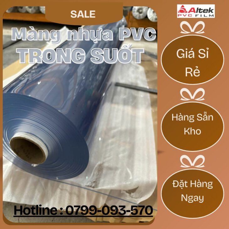 Bán màng PVC Dẻo Trong Suốt / Khổ Lớn – giá rẻ tại Đồng Nai