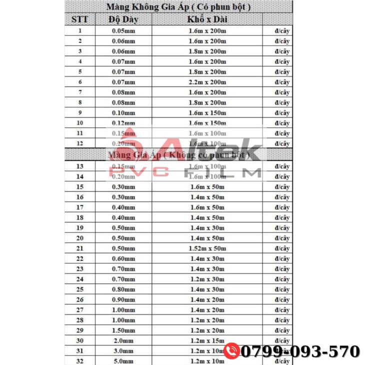 Màng nhựa pvc dẻo khổ lớn – 0.5 zem , 1 zem , 5zem giá rẻ tốt nhất thị trường