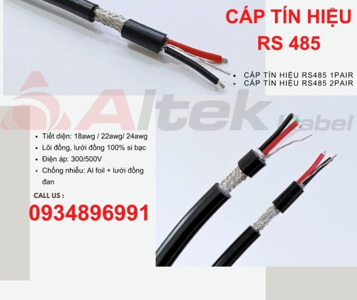 Cáp RS485 –1pr18awg,2pr20awg Altek Kabel Sài Gòn