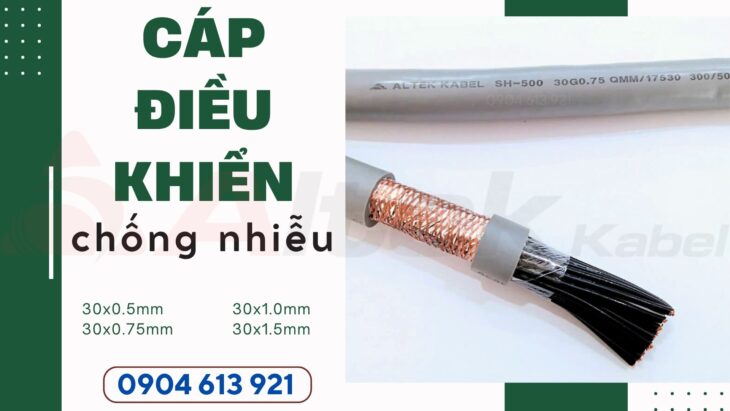 Cáp điện 30 lõi Altek Kabel 30×0.5/30×0.75/30×1.0/30×1.5 Altek Kabel chính hãng