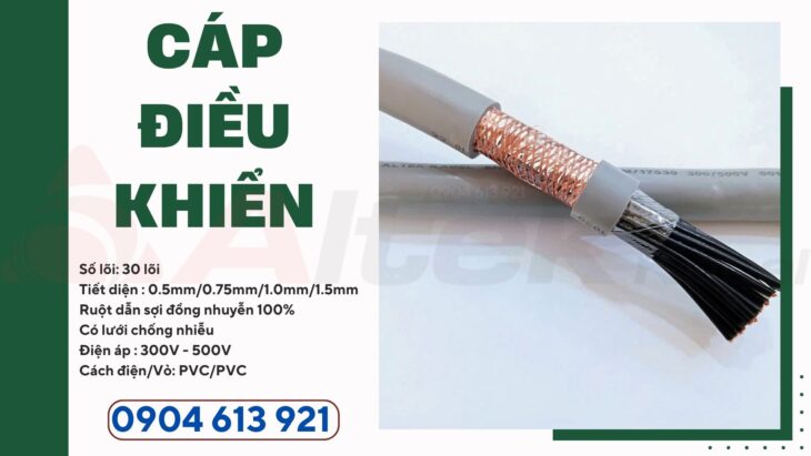 Cáp điện 30 lõi Altek Kabel 30×0.5/30×0.75/30×1.0/30×1.5 Altek Kabel chính hãng