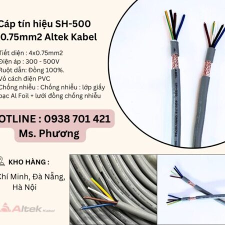 Cáp tín hiệu SH-500 4×0.75mm2 Altek Kabel Đà Nẵng, Hà Nội, Hồ Chí Minh