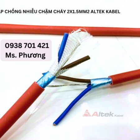 Cáp chống nhiễu chậm cháy 2×1.5mm2 Altek Kabel Đà Nẵng, Hà Nội, Hồ Chí Minh