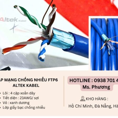 Cáp mạng chống nhiễu FTP6 Altek Kabel Đà Nẵng, Hà Nội, Hồ Chí Minh