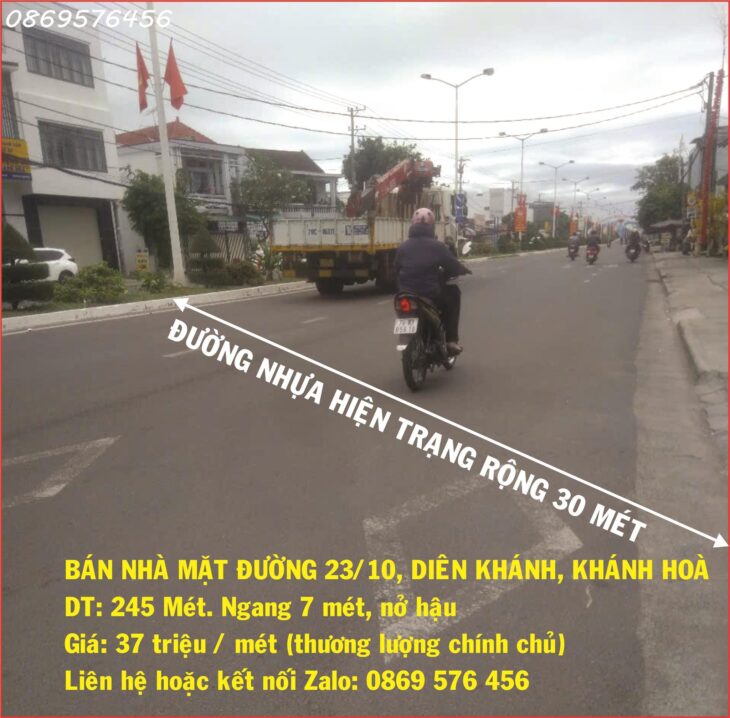 MUA NHÀ MẶT ĐƯỜNG 23 THÁNG 10 NHA TRANG KHÁNH HÌA