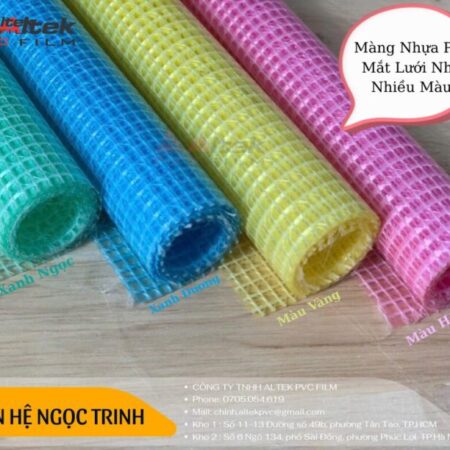 Mắt lưới sợi gia cương nhiều màu độ dày 3mm