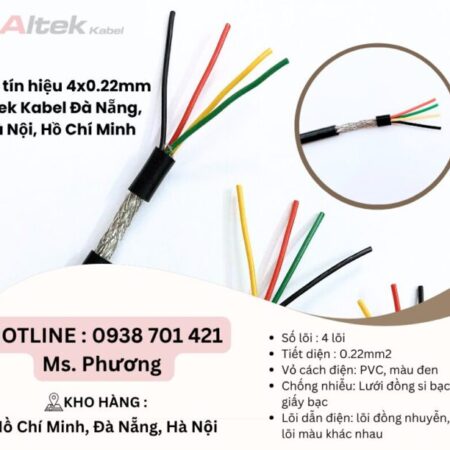 Cáp tín hiệu 4×0.22mm Altek Kabel Đà Nẵng, Hà Nội, Hồ Chí Minh