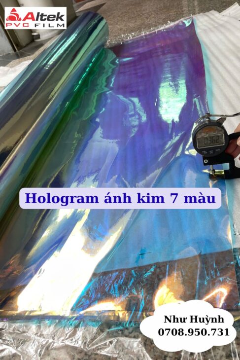 màng nhựa ánh kim 7 màu – Hologram