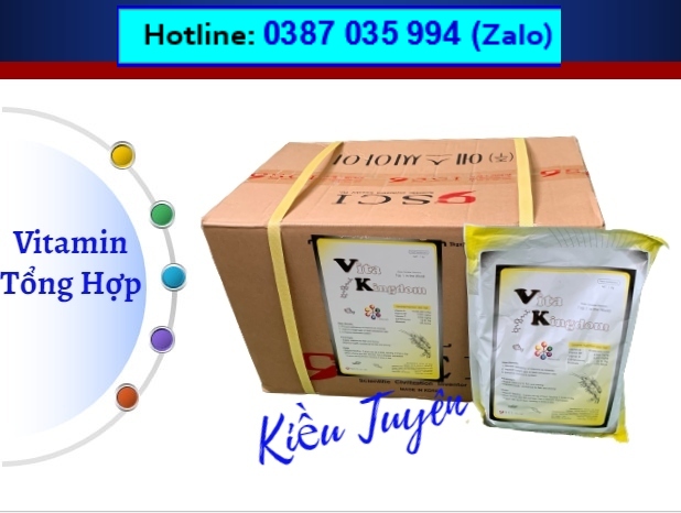Vitamin tổng hợp Hàn Quốc, tăng cường sức sống cho vật nuôi, tôm, cá