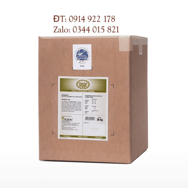 Yucca Bột, Yucca nước, nguyên liệu Mexico, hấp thu khí độc, khử mùi hôi chuồng trại dùng cho thú y