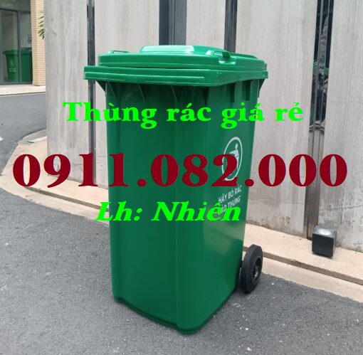 Sỉ lẻ các mẫu thùng rác nhựa giá rẻ tại an giang- thùng rác 120l 240l 660l chính hãng- lh 0911082000