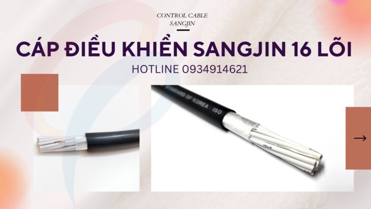 Cáp Sangjin 16 lõi 16×0.5mm – phân phối tại HCM