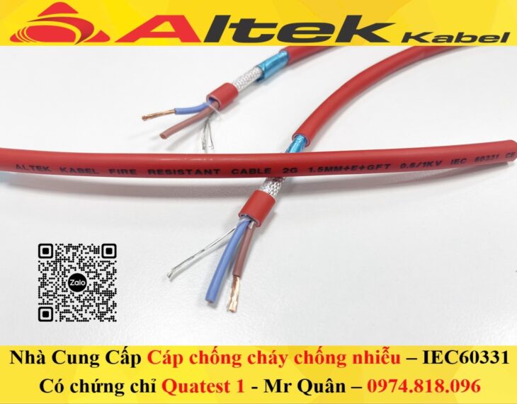 Cáp chống cháy chống nhiễu Altek Kabel – Giá xưởng