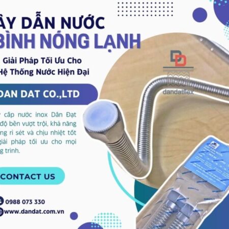 Dây cấp nước nóng lạnh inox 304/ Dây inox cấp nước ren trong/ Ống mềm kết nối bình nước nóng