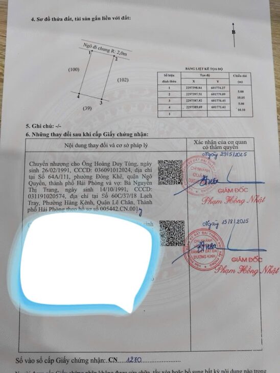 Lô đất giá rẻ nhất đường Nhà Mạc – Hòa Nghĩa, Dương Kinh chỉ 9xx triệu ZALO 0567 222 555