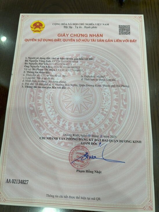 Đất hiếm mặt đường Tư Thủy – Cầu Ngựa, Hòa Nghĩa, chỉ 1.1x tỷ – ZALO 0567 222 555