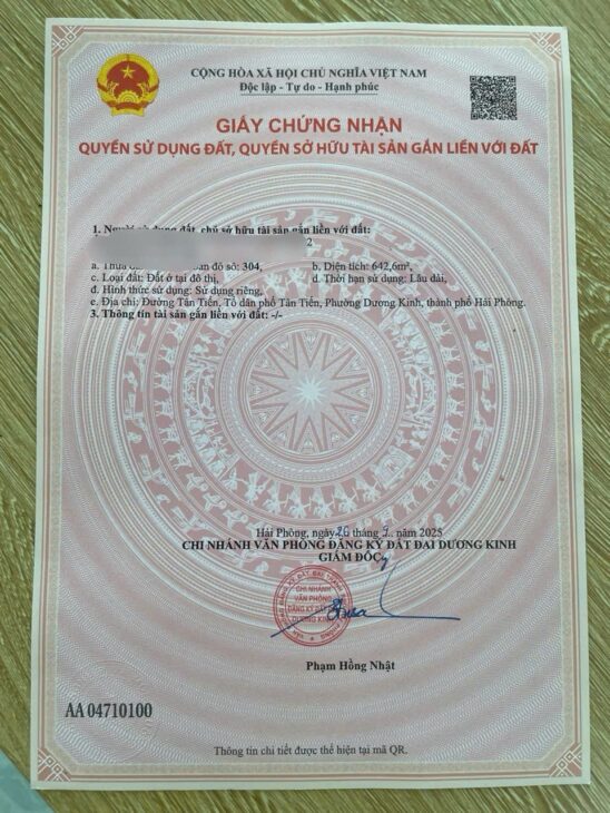 Siêu phẩm đất 642m² vườn hồng – trung tâm Tân Thành, Dương Kinh – giá chỉ hơn 2x triệu/m² – ZALO