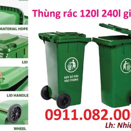 Sỉ lẻ thùng rác 120l 240L 660L giá rẻ tại cần thơ – thùng rác ngăn phân loại đủ kích thước- lh 0911 Sỉ lẻ thùng rác 120l 240L 660L giá rẻ tại cần thơ – thùng rác ngăn phân loại đủ kích thước- lh 0911