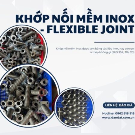 Khớp Nối Mềm Cho Máy Phát Điện/ Khớp Nối Mềm Inox Mặt Bích/Bù Trừ Giãn Nở Nhiệt Inox/Bù Trừ Áo