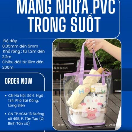MÀNG DẺO CHỐNG THẤM / MÀNG NHỰA PVC TRONG SUỐT – GIÁ RẺ TỐT – CHẤT LƯỢNG UY TÍN