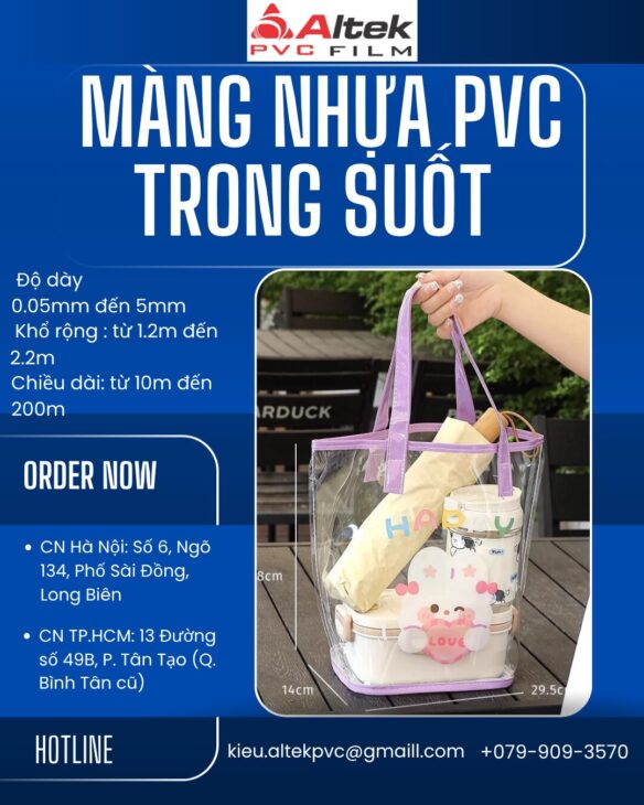 MÀNG DẺO CHỐNG THẤM / MÀNG NHỰA PVC TRONG SUỐT – GIÁ RẺ TỐT – CHẤT LƯỢNG UY TÍN