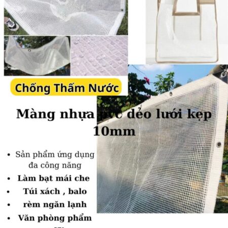 TẤM MÀNG NHỰA PVC KẸP LƯỚI 10MM GIÁ RẺ TẠI THÁI NGUYÊN