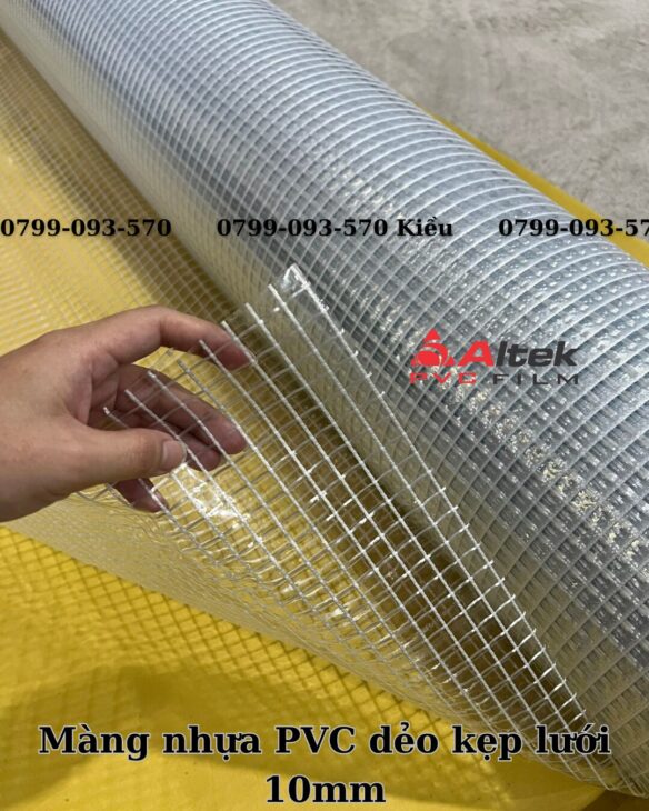 TẤM MÀNG NHỰA PVC KẸP LƯỚI 10MM GIÁ RẺ TẠI THÁI NGUYÊN