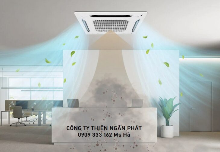 Máy Lạnh Âm Trần LG ZTNQ36GNLA0- Inverter- Gas R32- 4 hướng thổi
