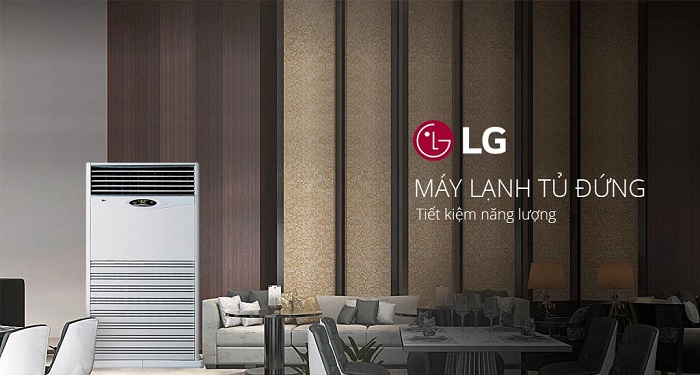 Lắp Máy lạnh tủ đứng LG 10hp công nghiệp cho nhà xưởng tại Bình Dương