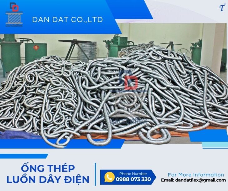 Ống ruột gà lõi thép/ Ống ruột gà lõi thép bọc nhựa/ Ống ruột gà lõi thép bọc PVC/ Ống luồn dây điện