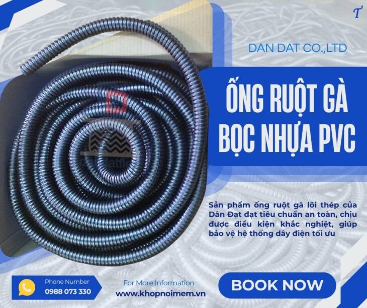 Ống ruột gà lõi thép/ Ống ruột gà lõi thép bọc nhựa/ Ống ruột gà lõi thép bọc PVC/ Ống luồn dây điện